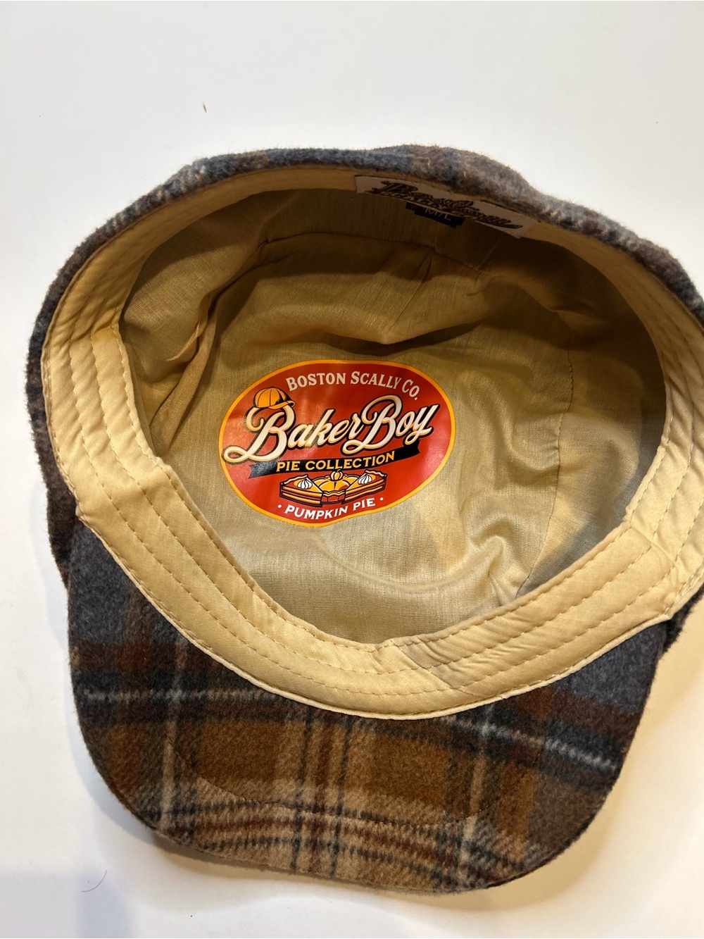 Boston Scally Pumpkin Pie Baker Boy Cap 8 panel New without tag size - Picture 4 of 5
